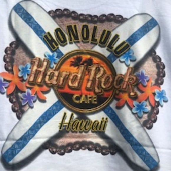 Hard Rock Café Honolulu . Size: XXL {50-52} . Short Sleeve Tee Shirt - Picture 4 of 5